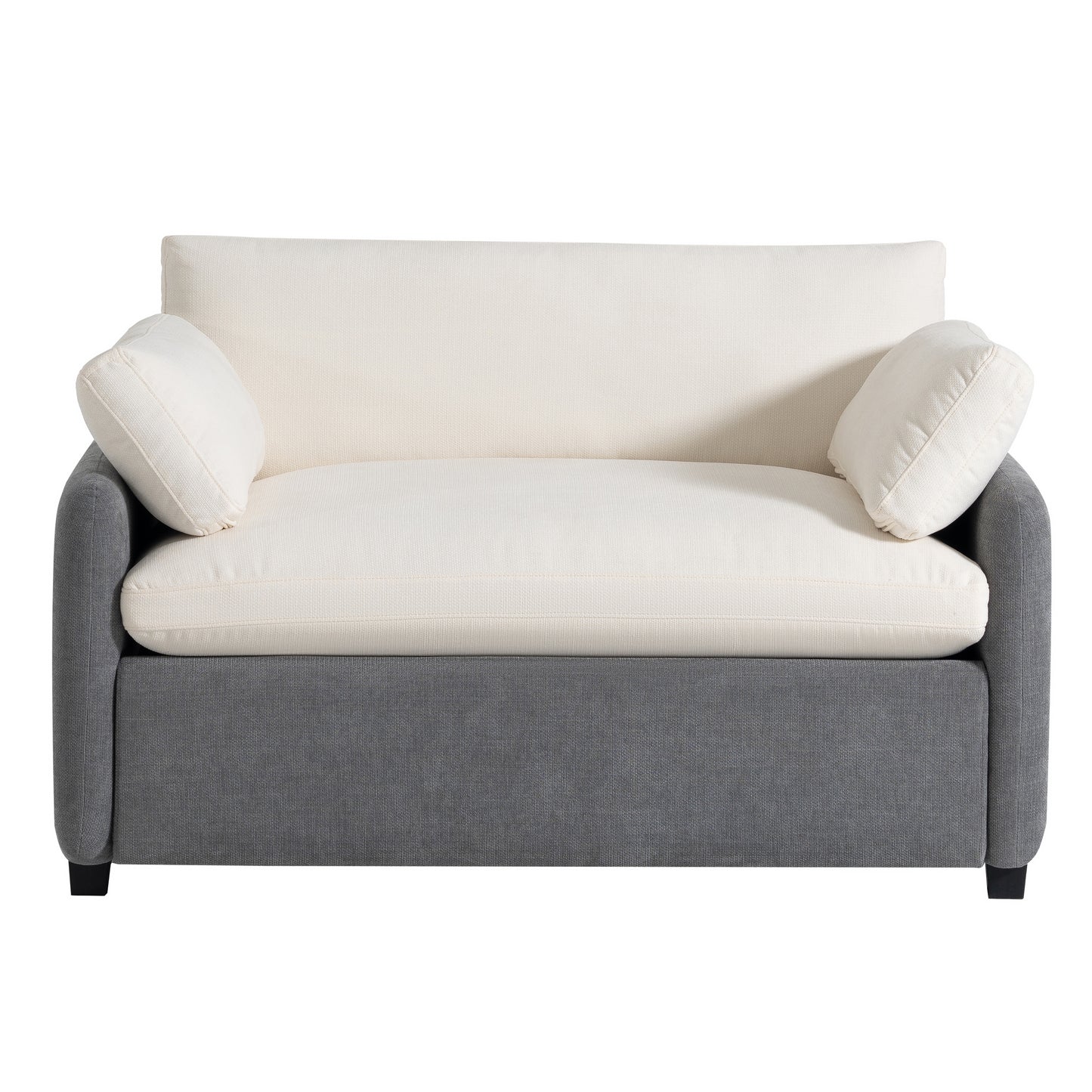 Oversized Chenille Single Sofa Chair, Grey