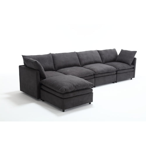 Versatile U-Shaped Modular Sofa