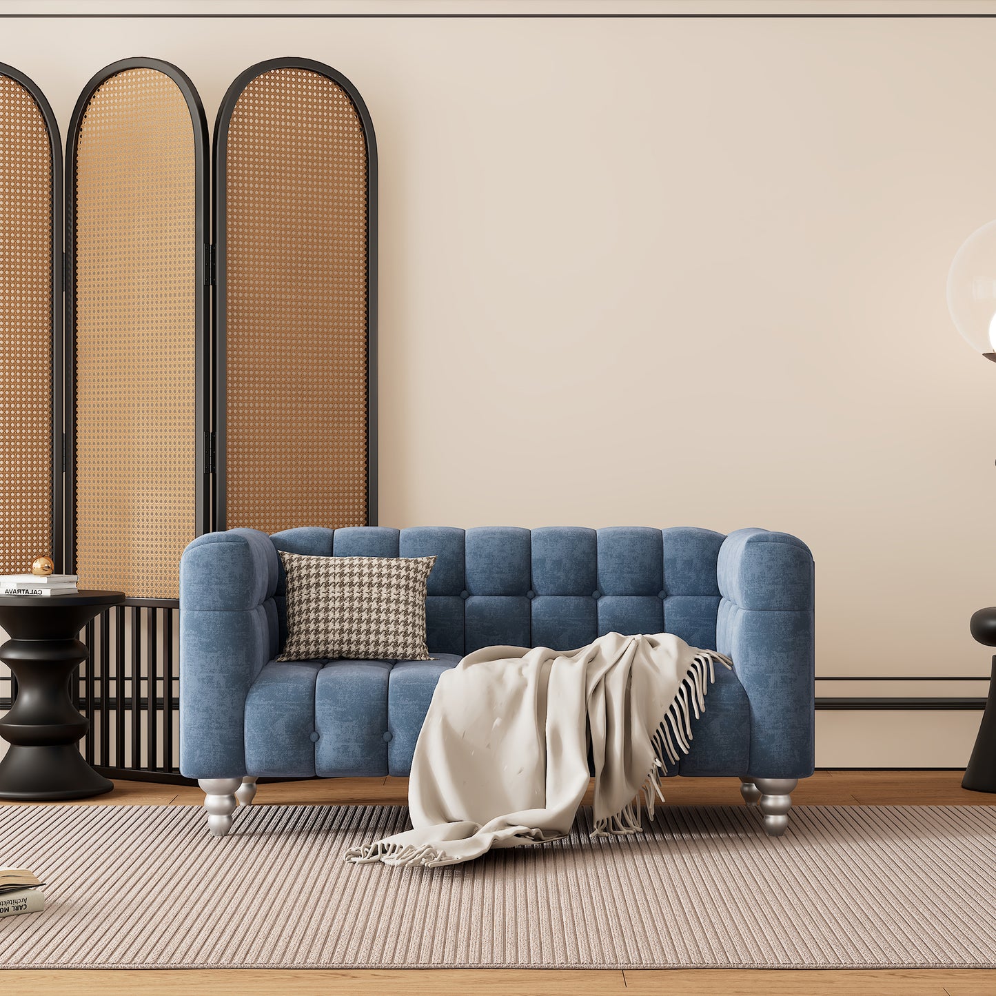 2-Seat Dutch Fluff Upholstered Sofa