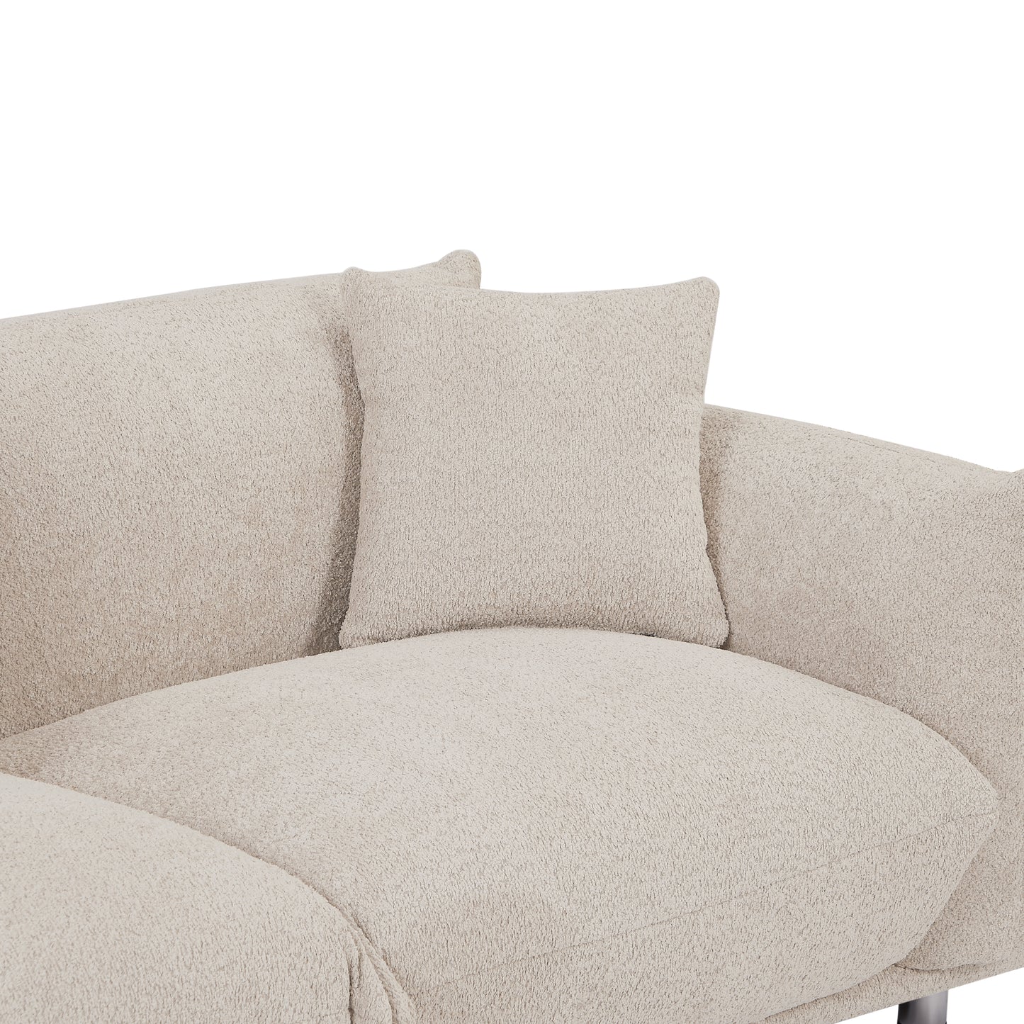Camel Lambswool Sherpa 4 Seater Sofa