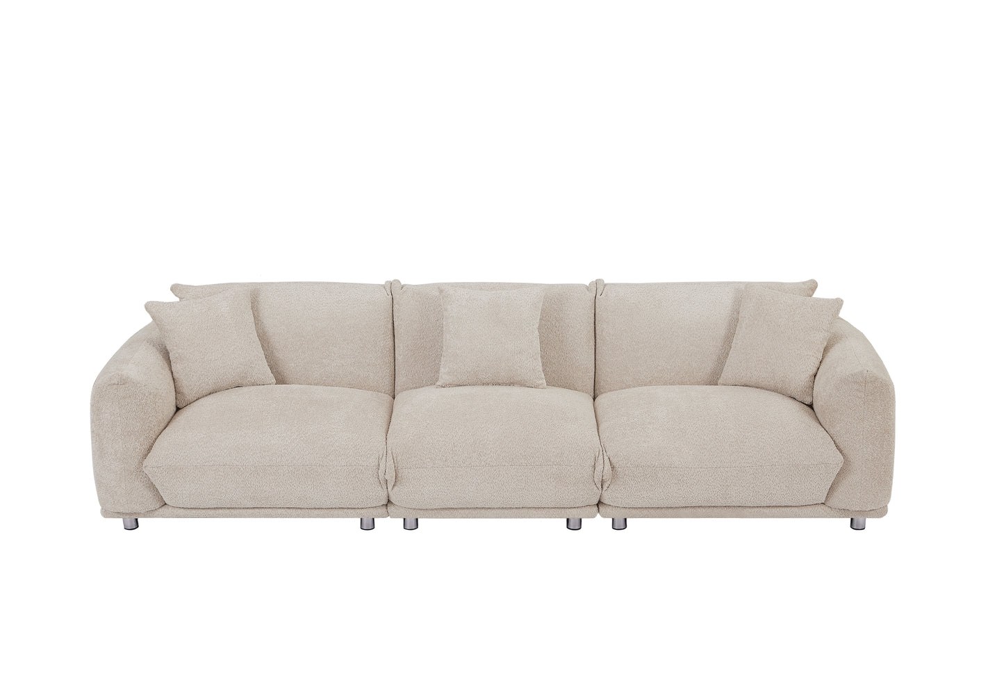 Camel Lambswool Sherpa 4 Seater Sofa
