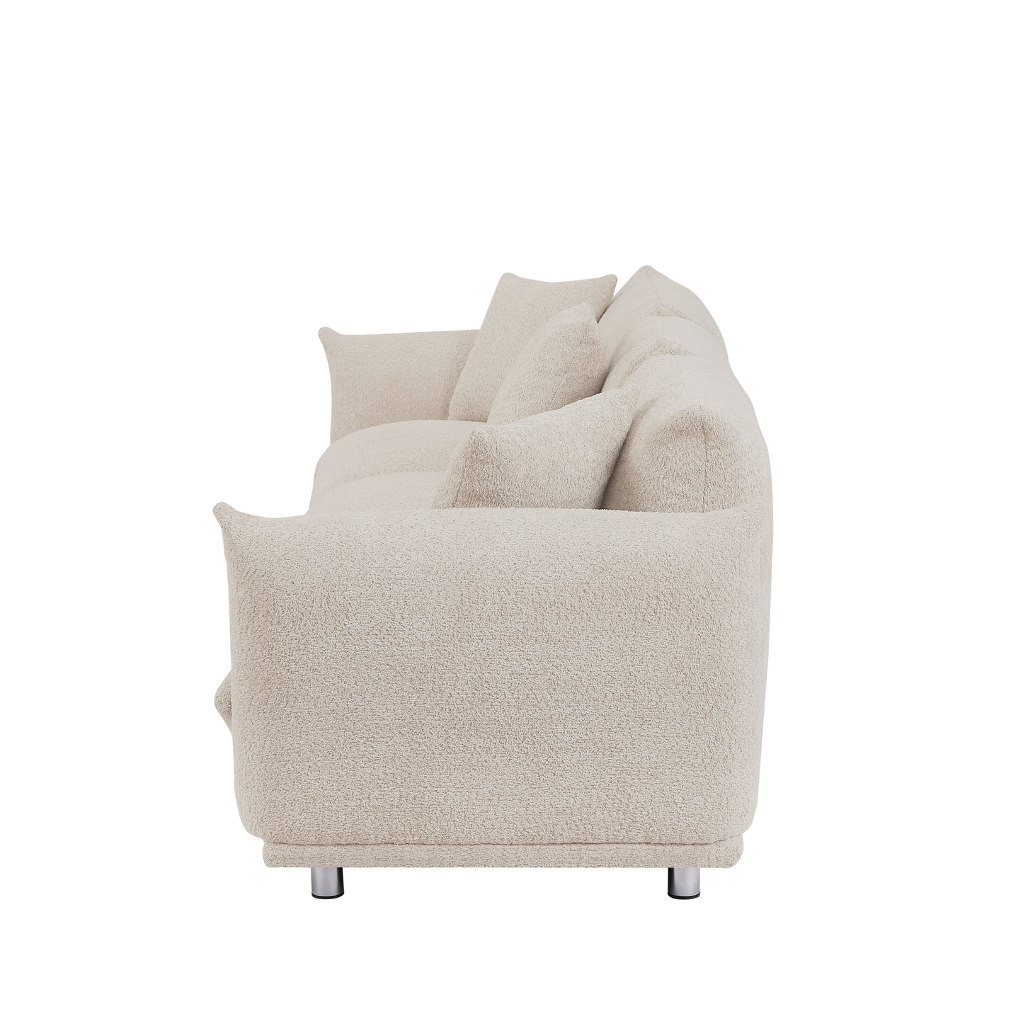 Camel Lambswool Sherpa 4 Seater Sofa