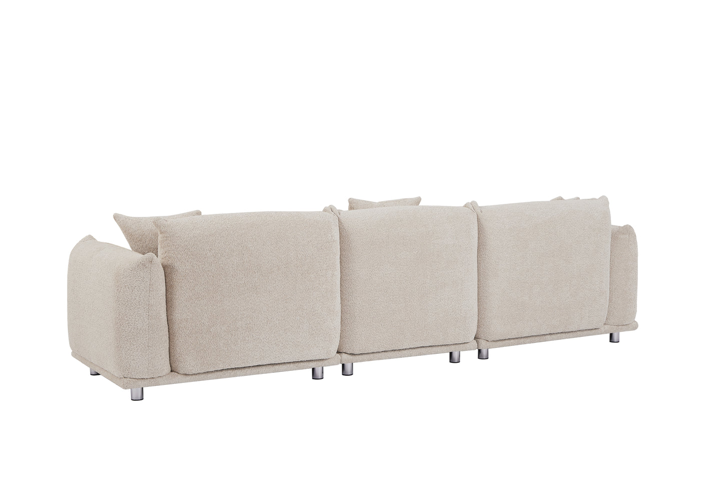 Camel Lambswool Sherpa 4 Seater Sofa