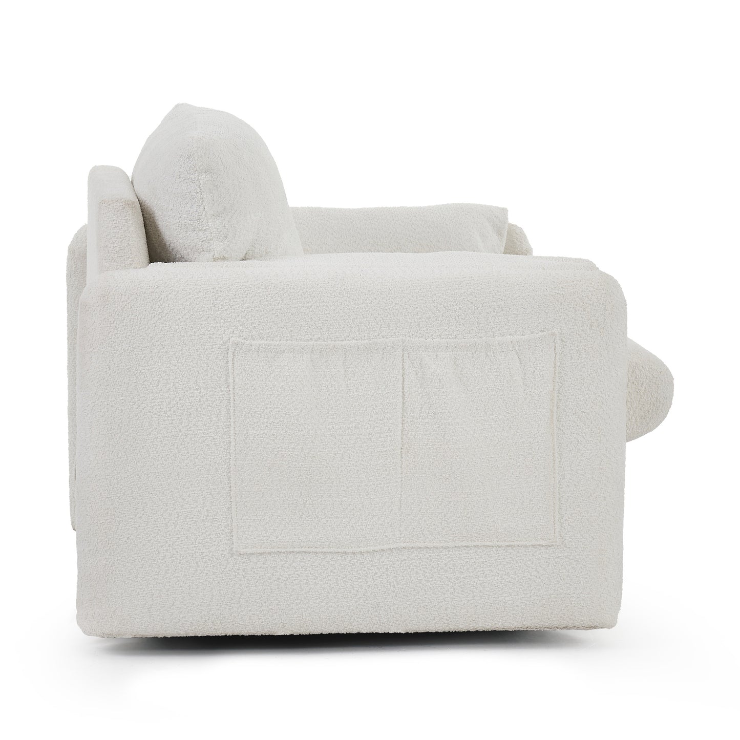 Modern Chenille Swivel Chair