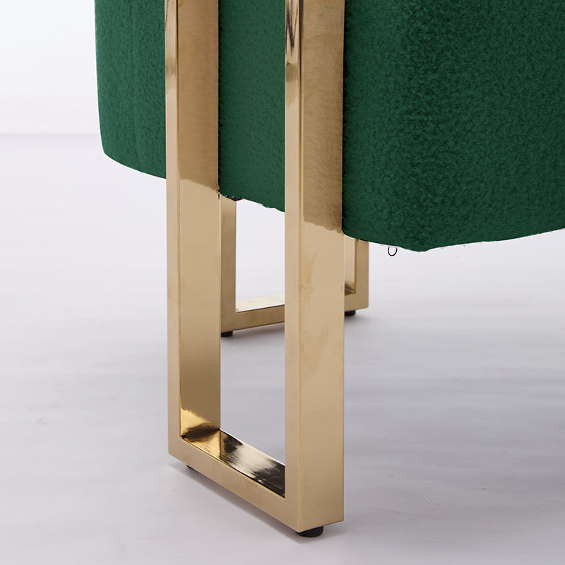Bouclé Accent Chair, Green