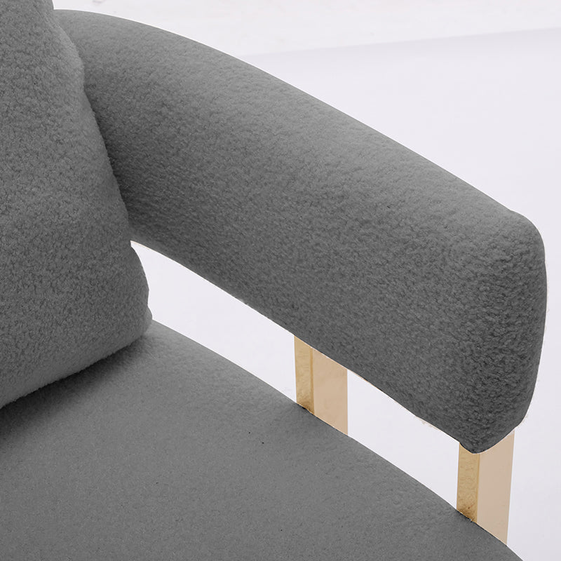 Bouclé Accent Chair, Grey