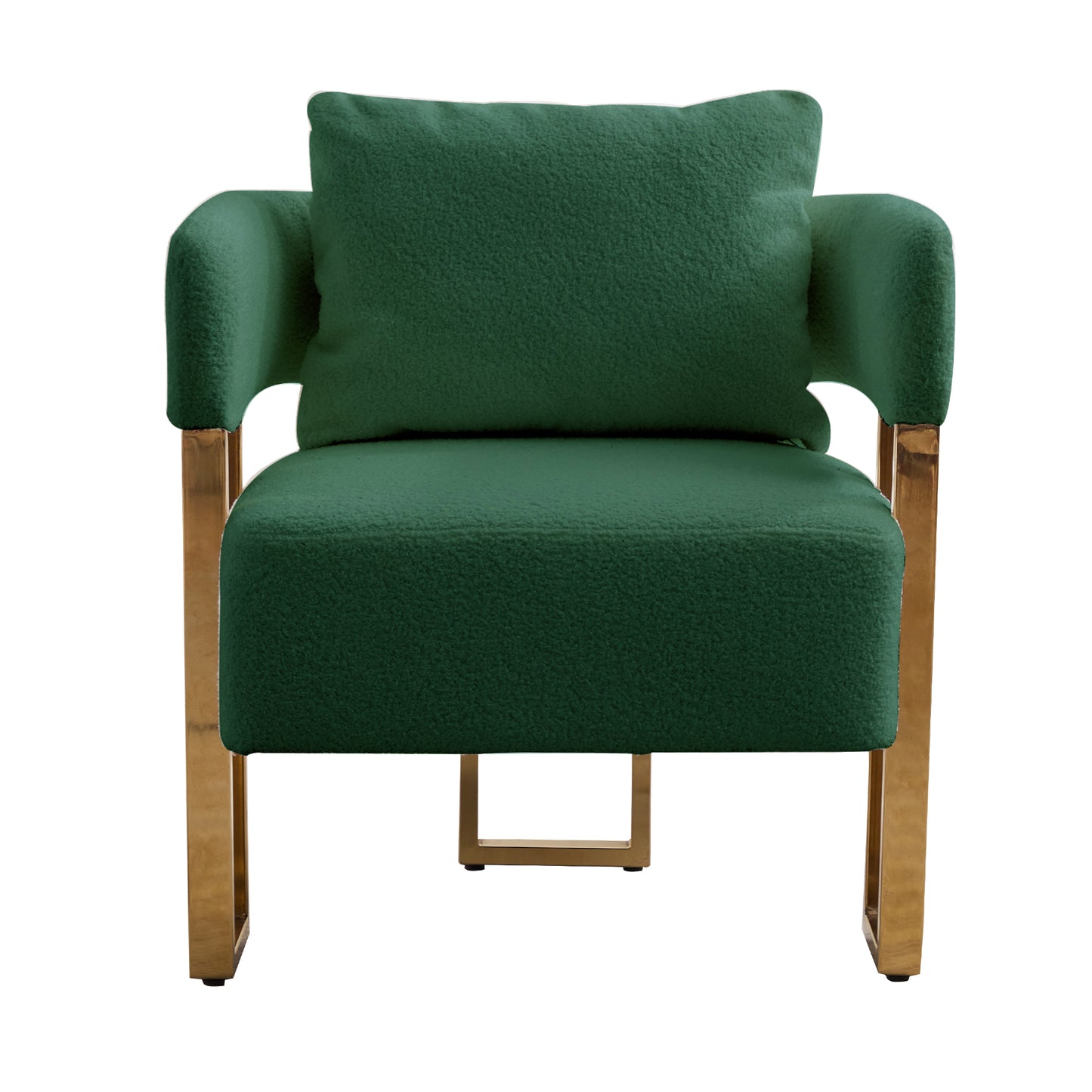 Bouclé Accent Chair, Green