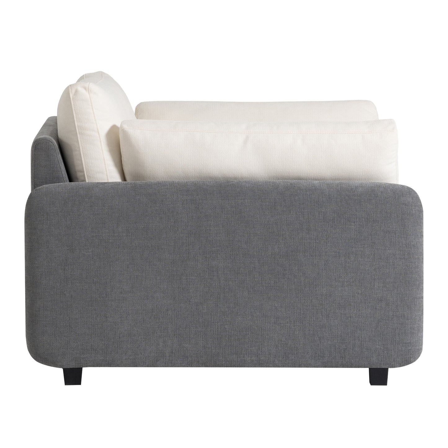 Oversized Chenille Single Sofa Chair, Grey