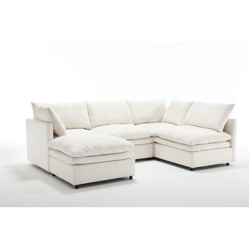 Versatile U-Shaped Modular Sofa
