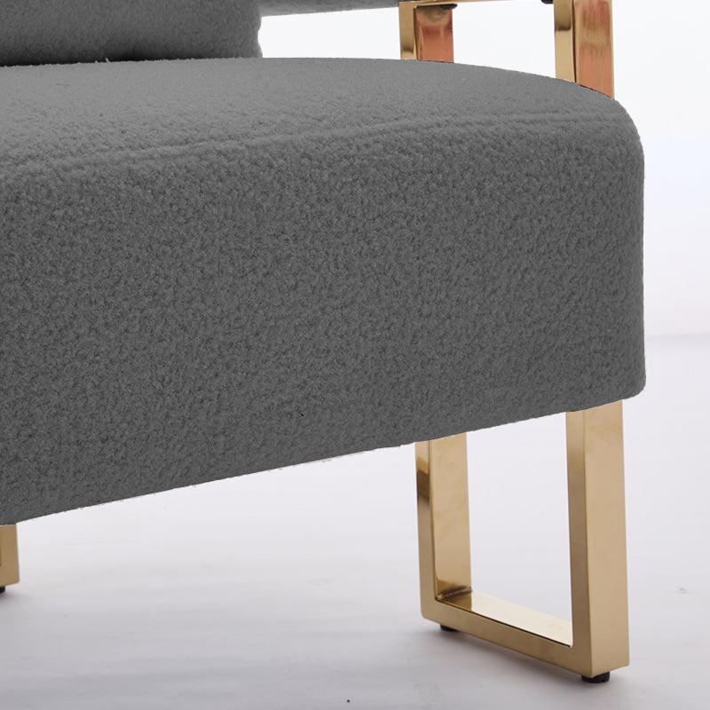 Bouclé Accent Chair, Grey