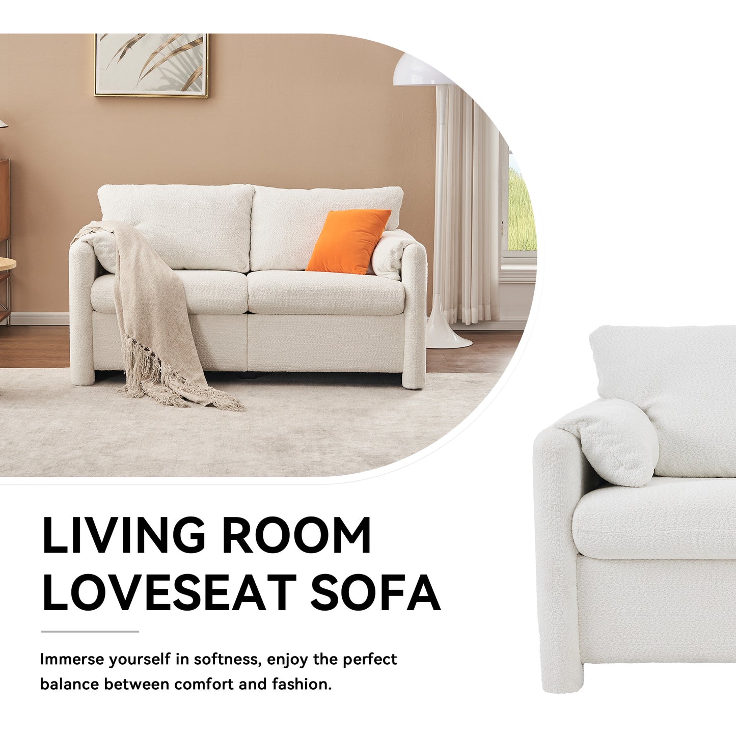 Modern Chenille Swivel Chair
