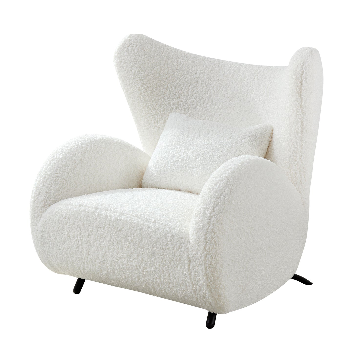 Furry Sherpa Elegant Single Sofa