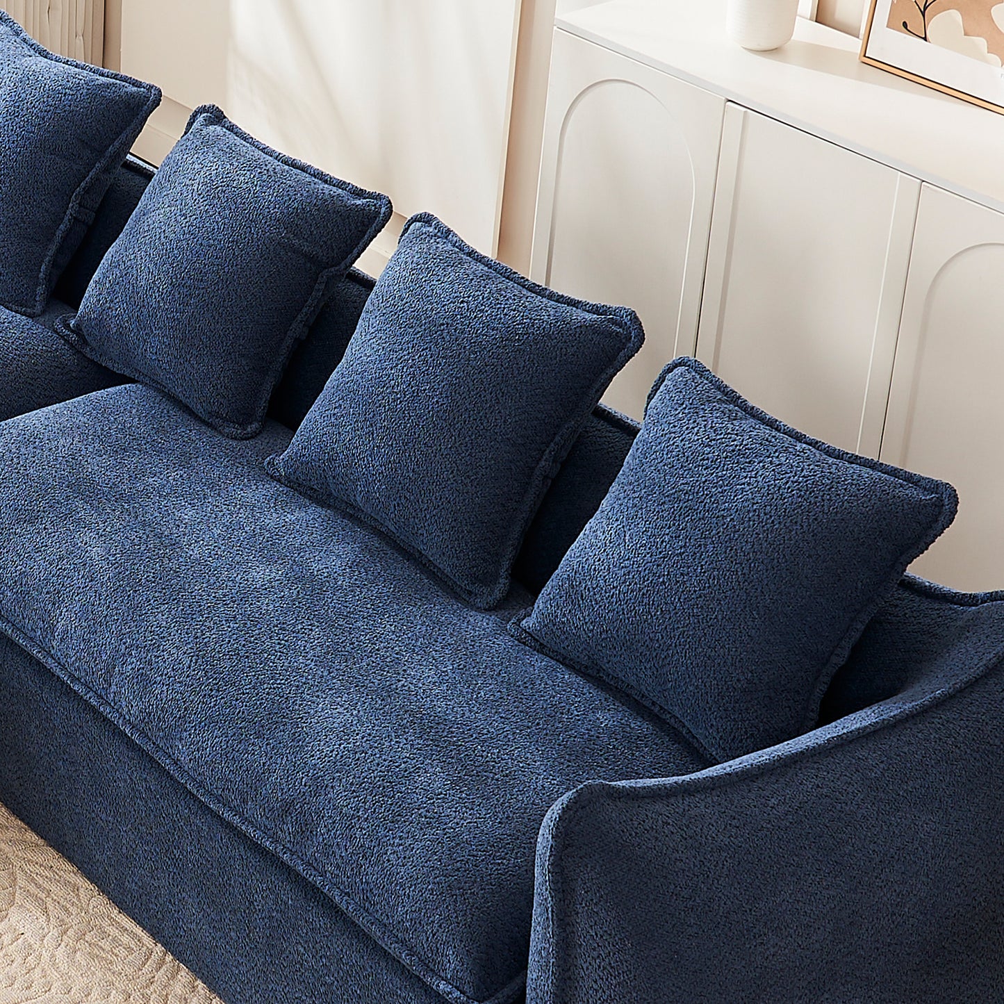 Modern L-Shaped Modular Sofa