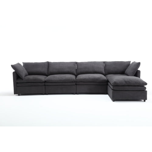 Versatile U-Shaped Modular Sofa