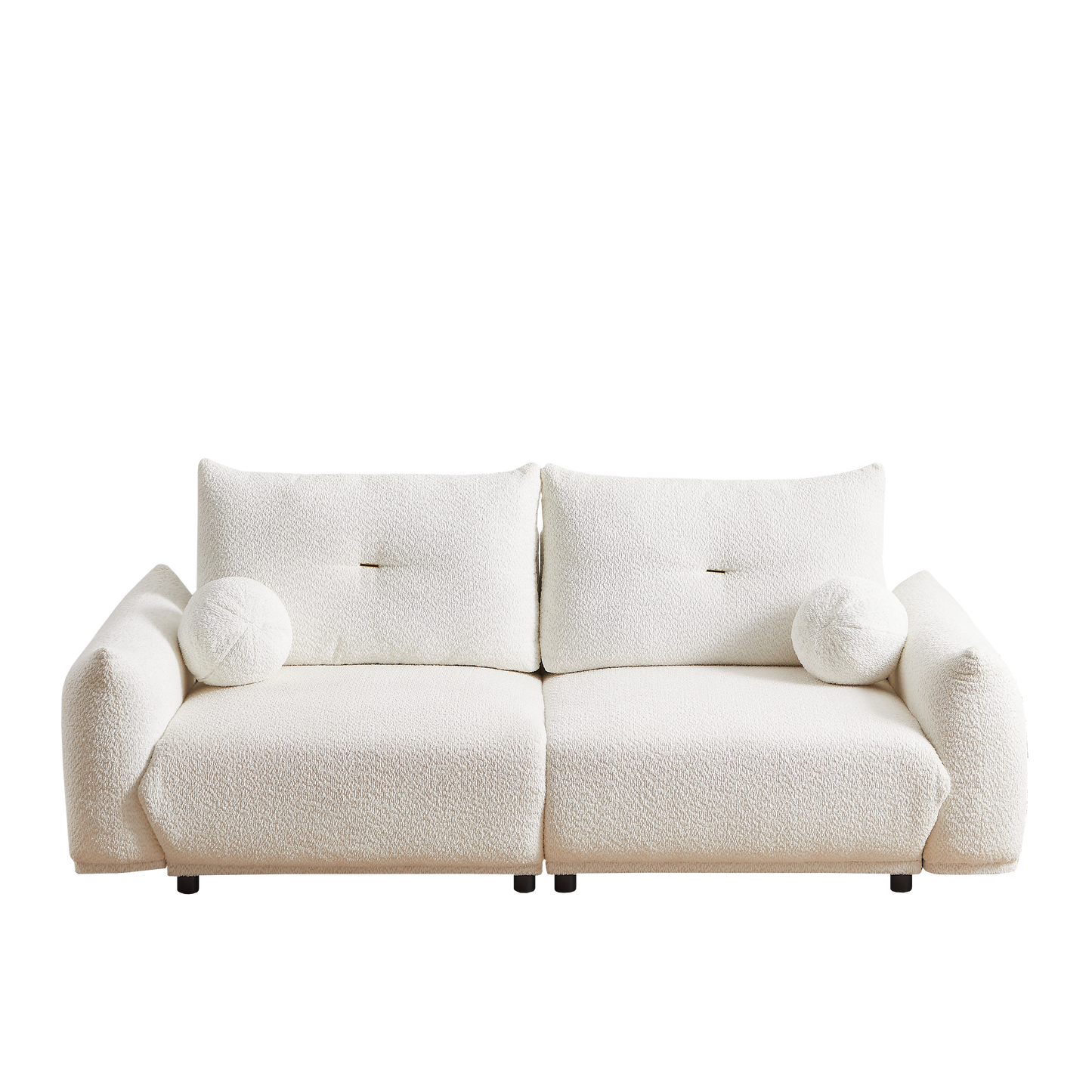 90" Wool 2-Seater Cushion Sofa