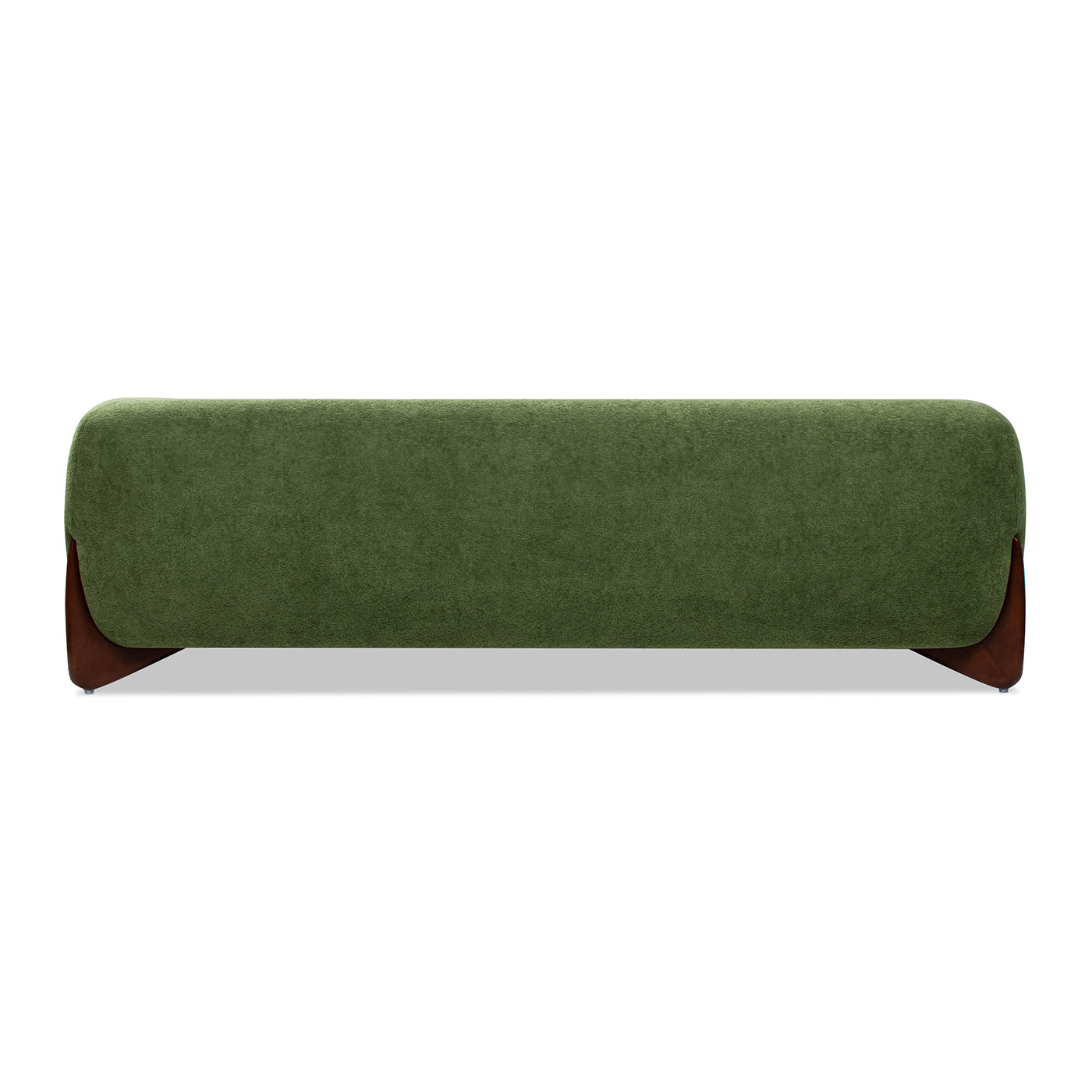 Alpine 90.5" Moss Green Fleeced Teddy Sofa