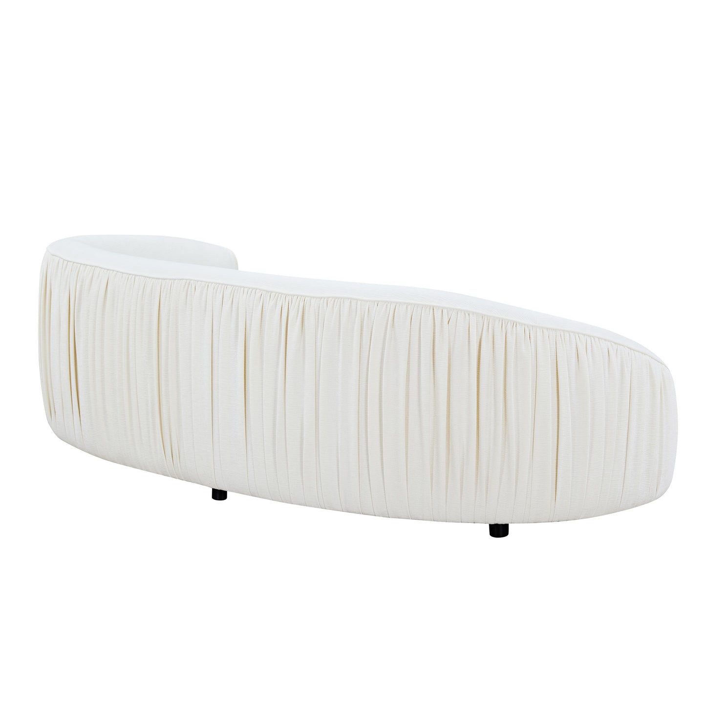 92.13 Inch Upholstered Fabric 4-Seat Sofa, Beige