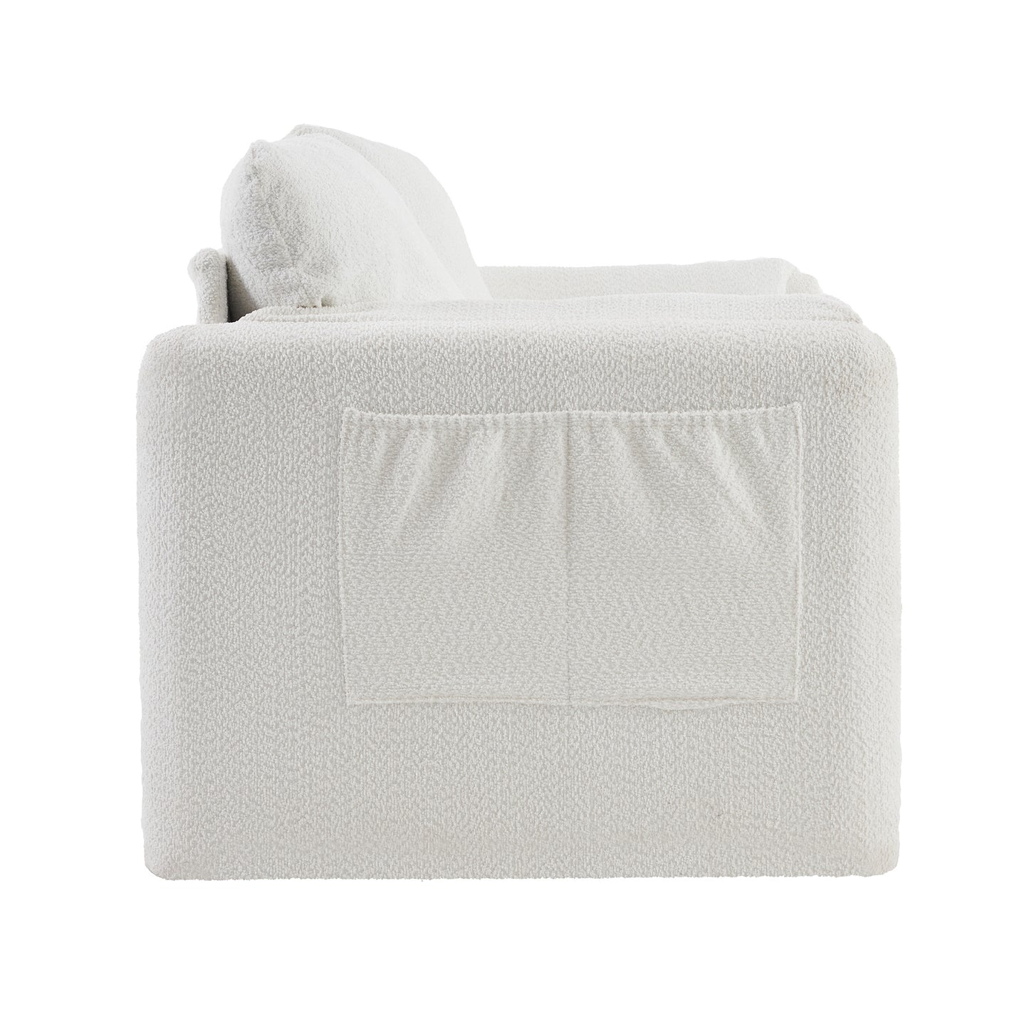 Modern Chenille Swivel Chair