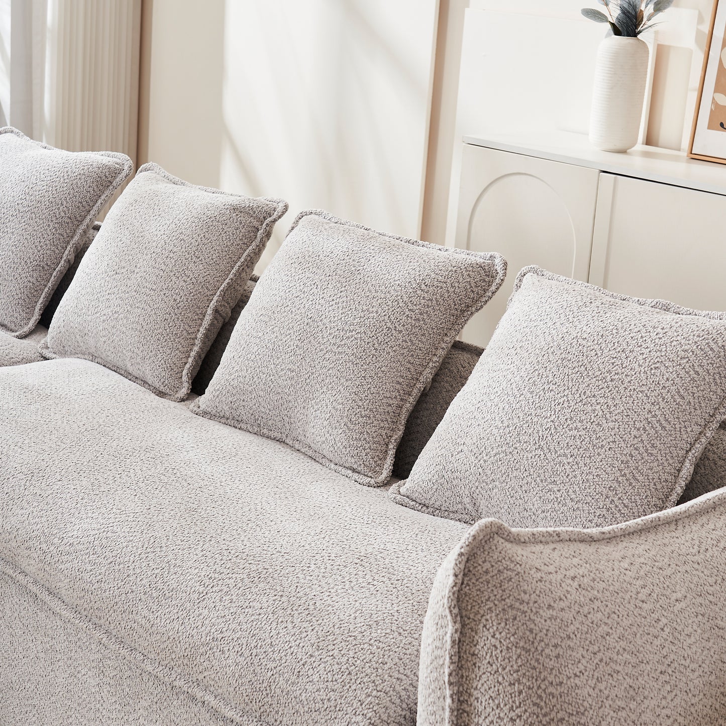 Modern L-Shaped Modular Sofa