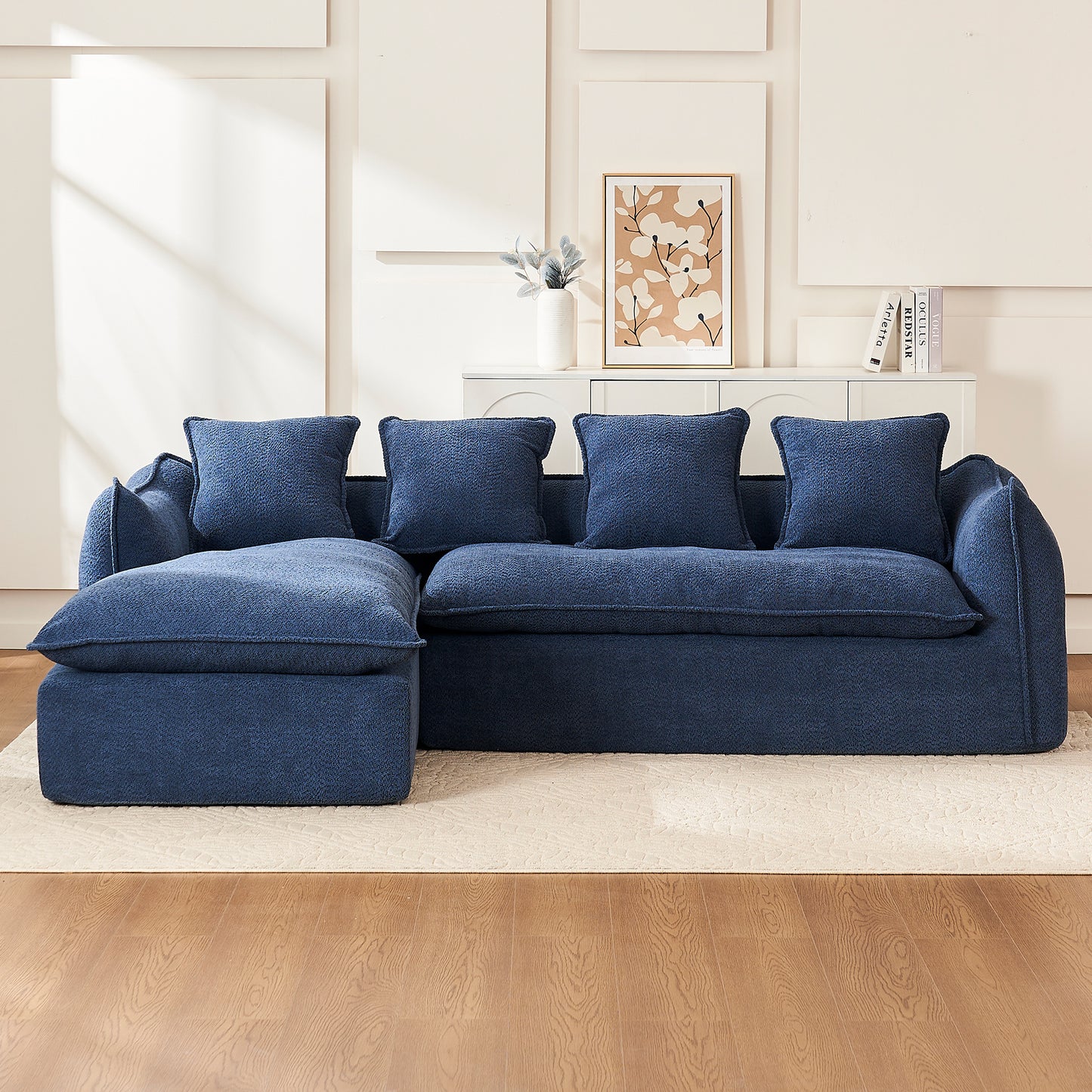 Modern L-Shaped Modular Sofa