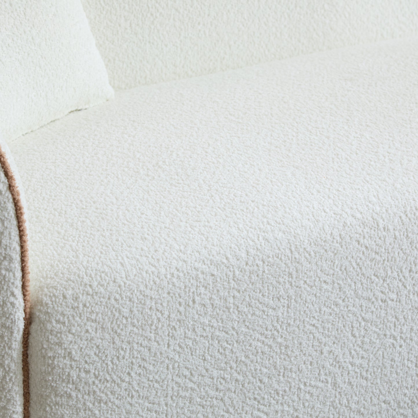 Modern Boucle Curved Sofa