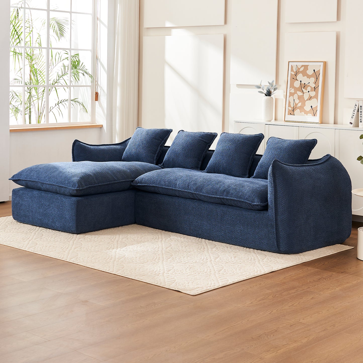 Modern L-Shaped Modular Sofa