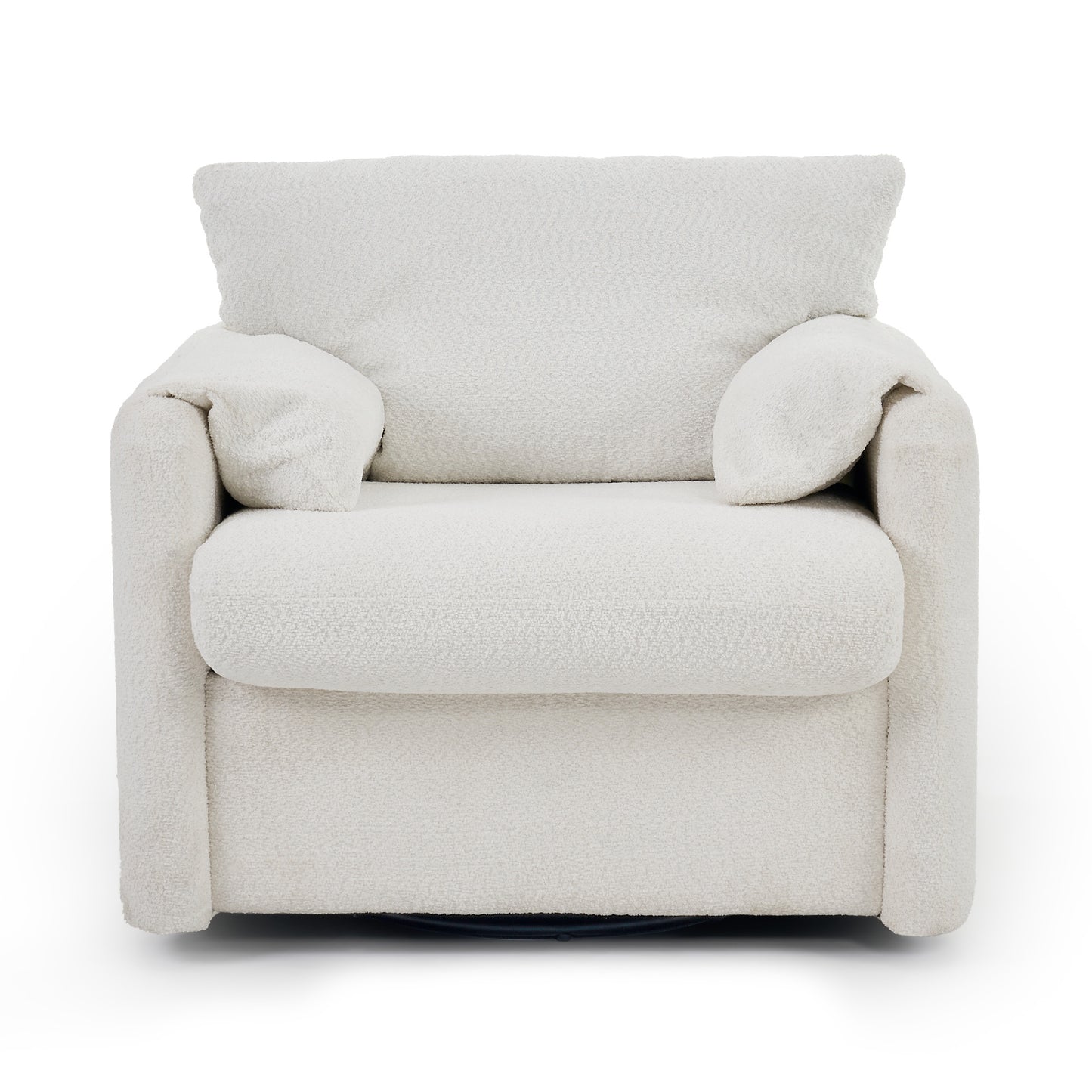 Modern Chenille Swivel Chair