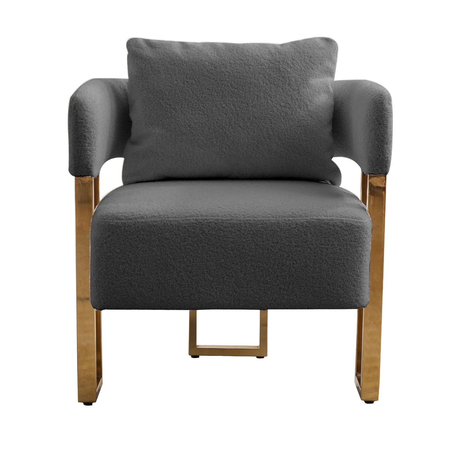 Bouclé Accent Chair, Grey