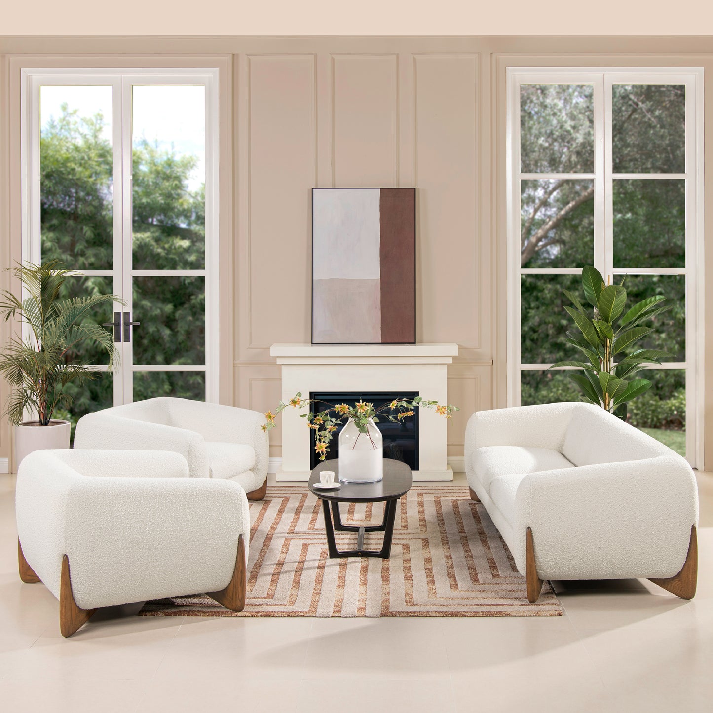 Alpine 44" Sherpa Arm Chair