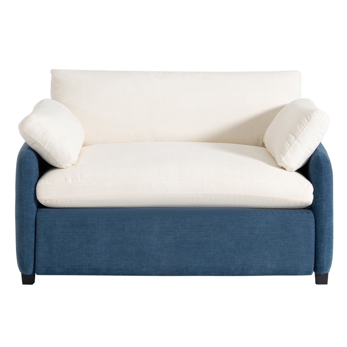Oversized Chenille Single Sofa Chair, Blue