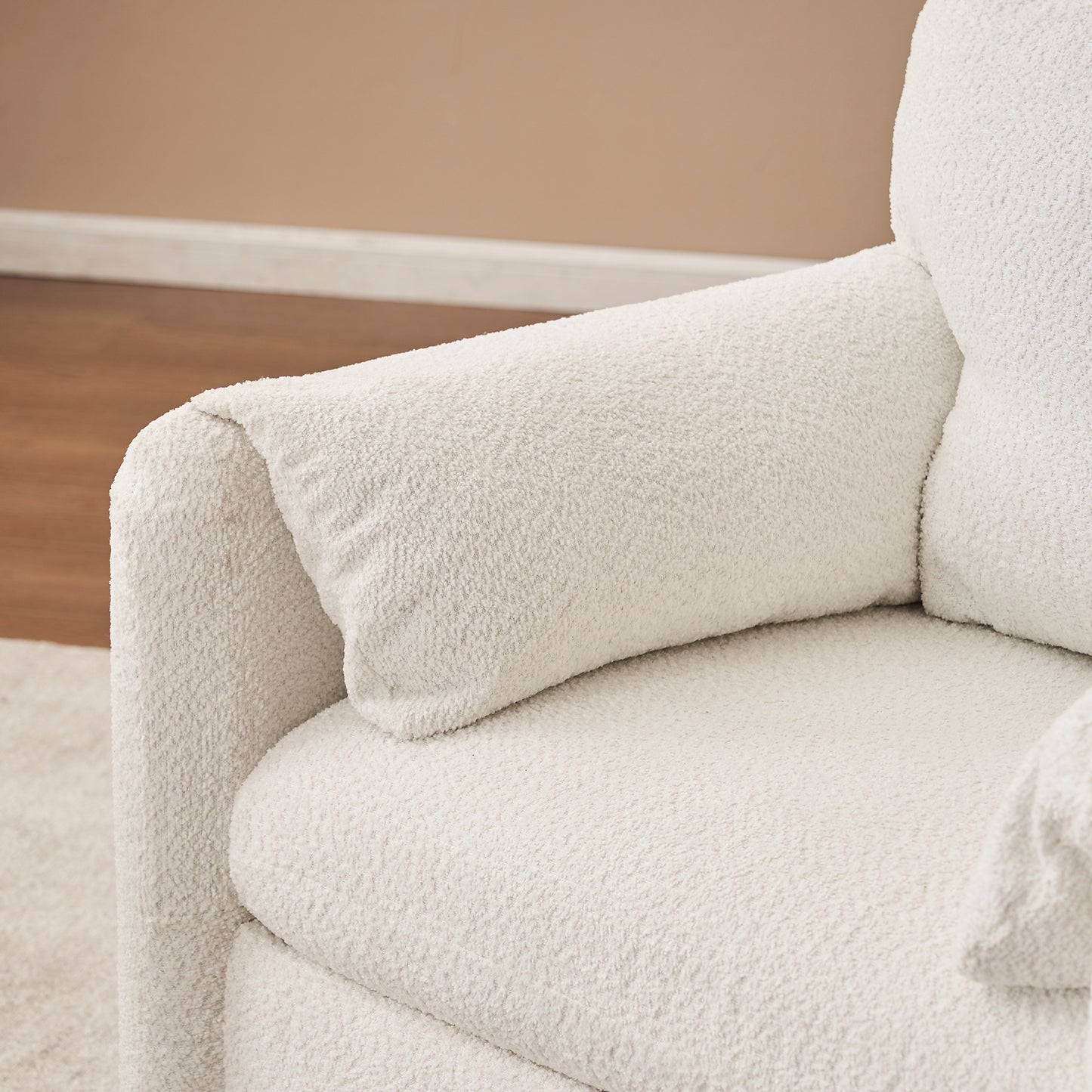 Single Sofa Chair with Soft Chenille Cushion
