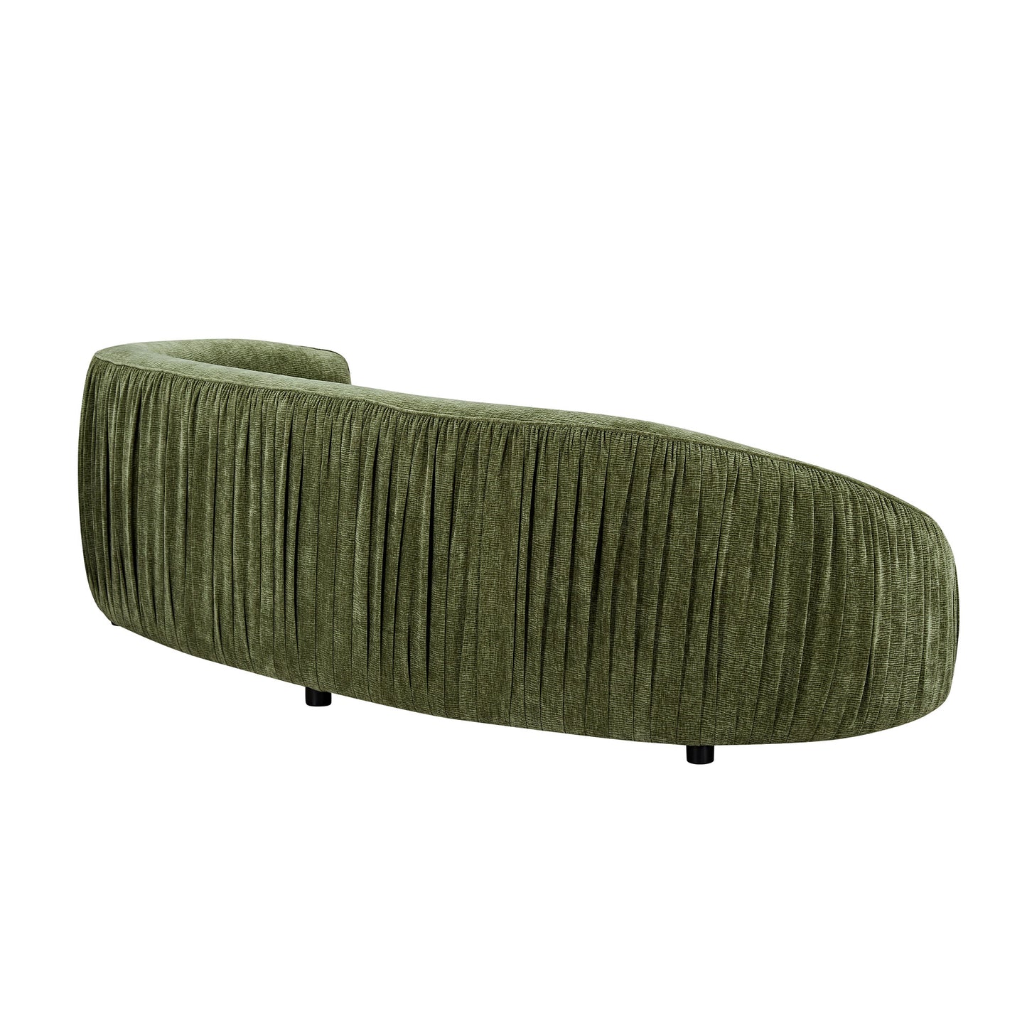 92.13 Inch Upholstered Fabric 4-Seat Sofa, Green