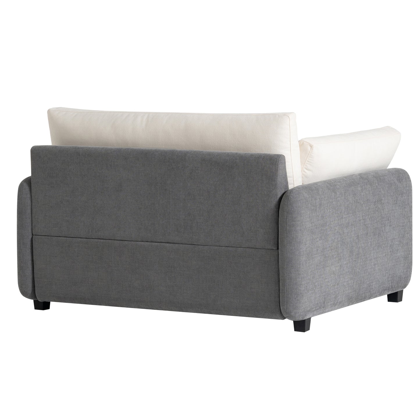 Oversized Chenille Single Sofa Chair, Grey