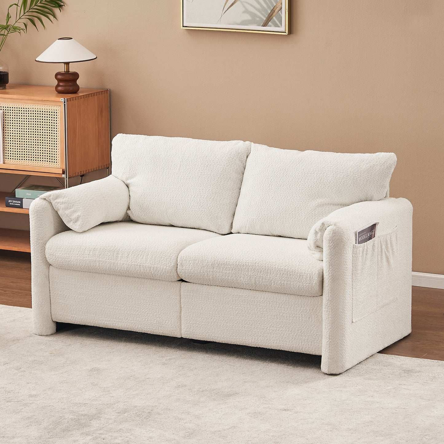Modern Chenille Swivel Chair