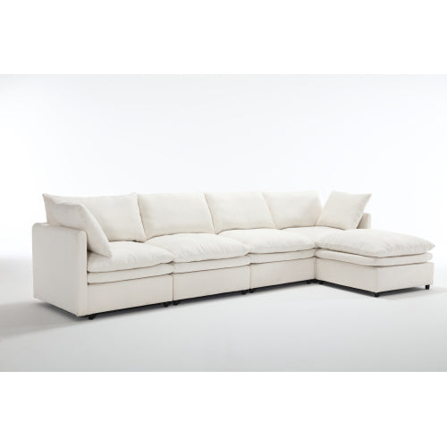 Versatile U-Shaped Modular Sofa