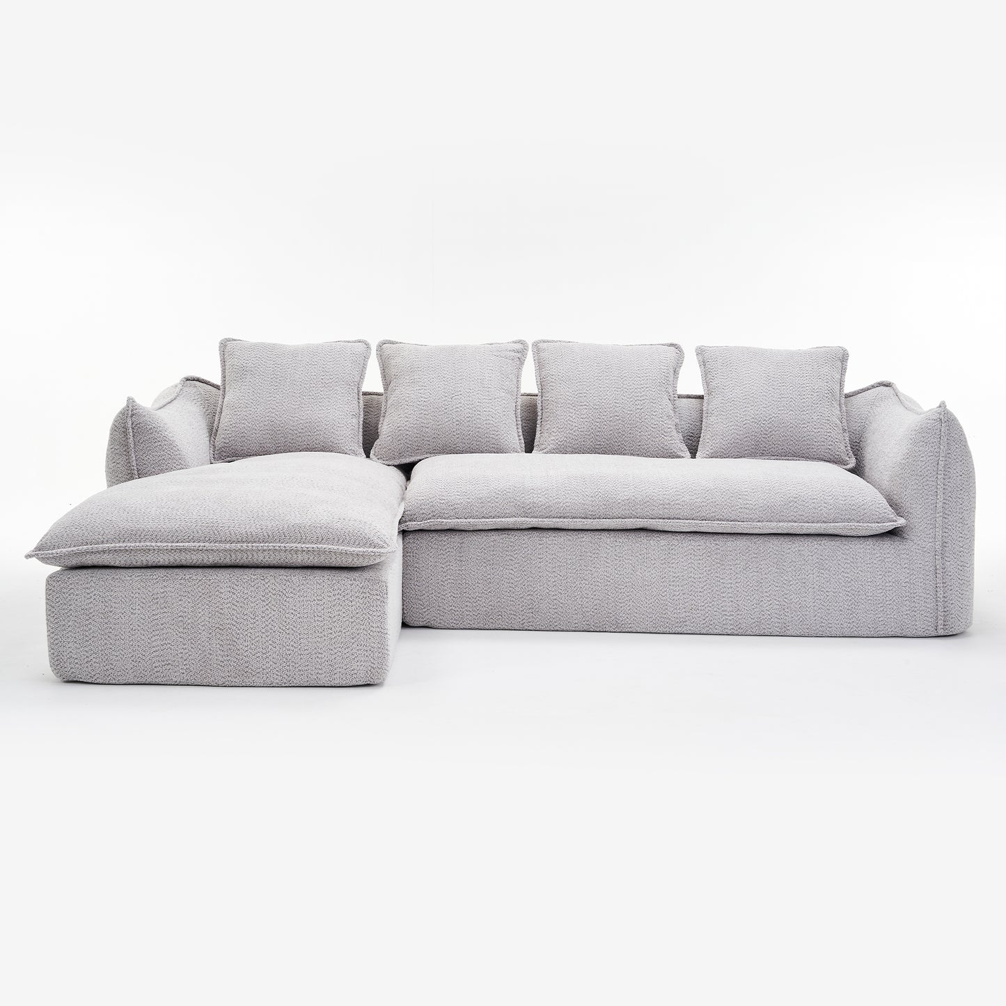 Modern L-Shaped Modular Sofa