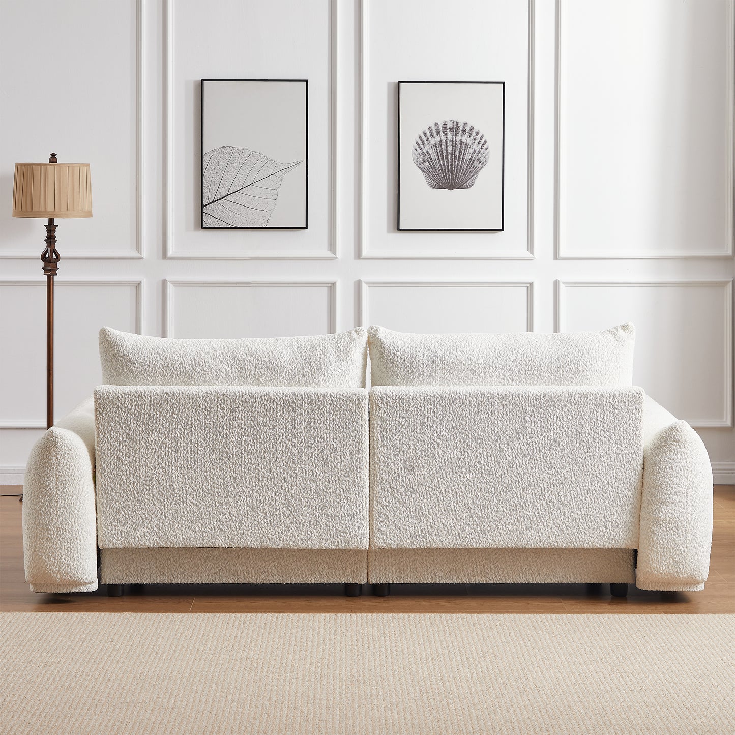 90" Wool 2-Seater Cushion Sofa