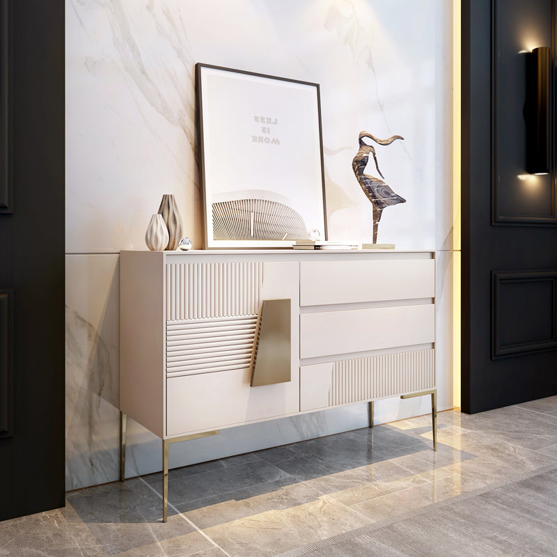 Modern White Sideboards with 2 Doors & 3 Drawers