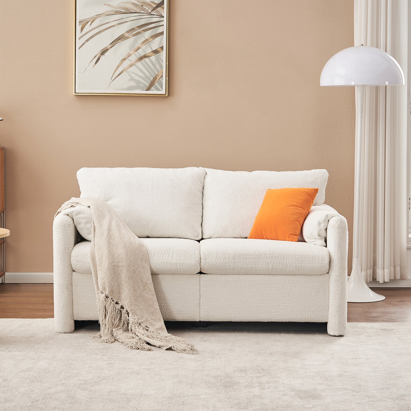 2-Seater Couch with Soft Chenille Fabric