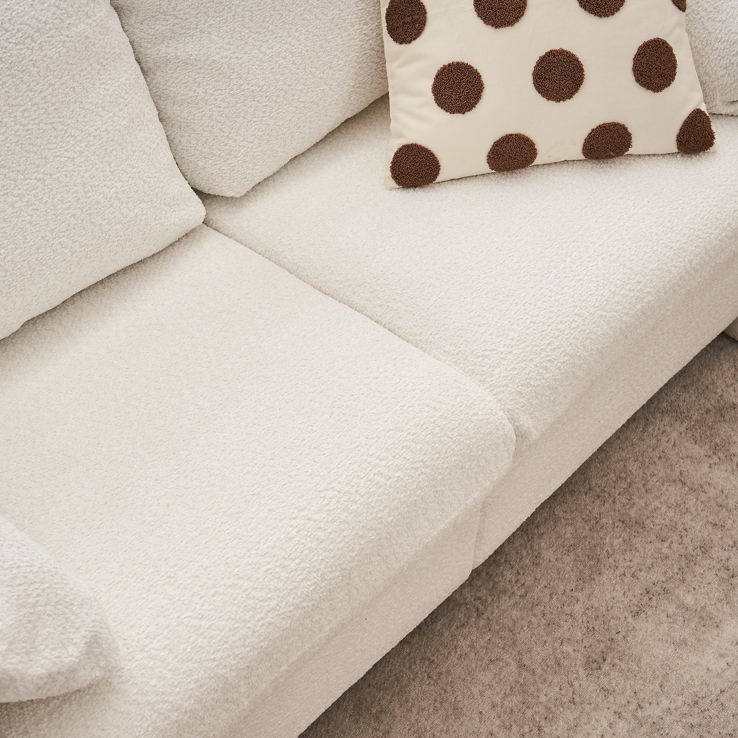 2-Seater Couch with Soft Chenille Fabric